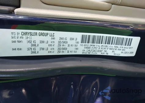 2012 Jeep Grand Cherokee Overland из США, поврежденный, VIN 1C4RJFCG0CC165307